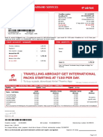 Airtel Bill For The Month of June'20