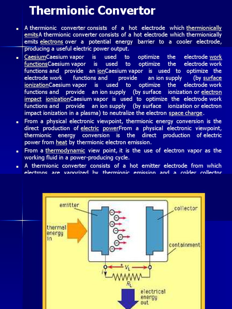 Thermionic Converter PDF