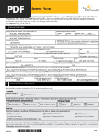 Financial Amendment Form: 1 General Information