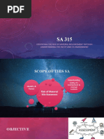 SA 315: Risk Assessment in Auditing | PDF | Internal Control | Audit