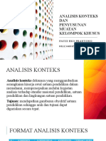 Analisis Konteks dan Penyusunan Muatan Kelompok Khusus