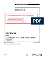 Data Sheet: HEF4043B MSI