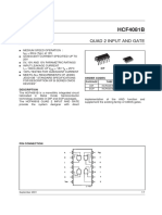 HCF4081B: Quad 2 Input and Gate