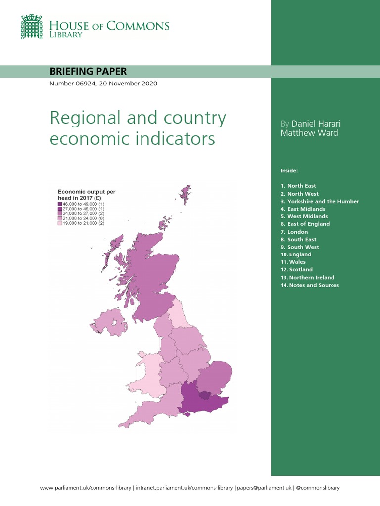 Regional and Country Economic Indicators: Briefing Paper | PDF ...