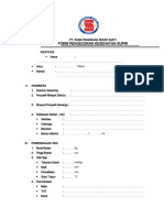 Form Pengecekan Kesehatan