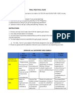 Final Practical Exam Performance Task:: Poor 0-2pts and Below Fair 3-5pts Competent 6-8pts Excellent 9-10 Pts