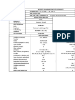 Welder'S Qualification Test Certificate: Plate TO Plate Plate and Pipe Dia 500