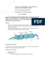 Wastewater Treatment-Unit Ii - Industrial Water Treatment Notes