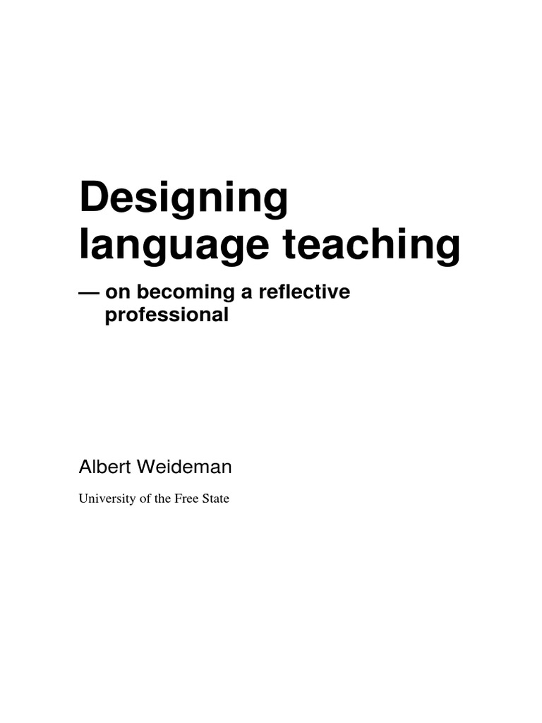 Designing Language Teaching On Becoming PDF | PDF | Language Education ...