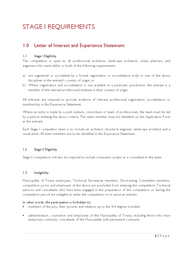 STAGE 1 Requirements | PDF | Architect | Design