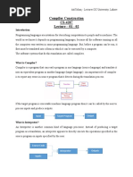 Compiler Construction CS-4207 Lecture - 01 - 02: Input Output Target Program