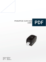 Rt200/Rt230 Barcode Printer User Manual