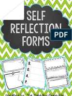 Self Reflection Forms: Created By: The Dabbling Speechie