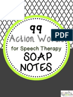 99ActionWordsforSpeechTherapySOAPNotes 1 PDF