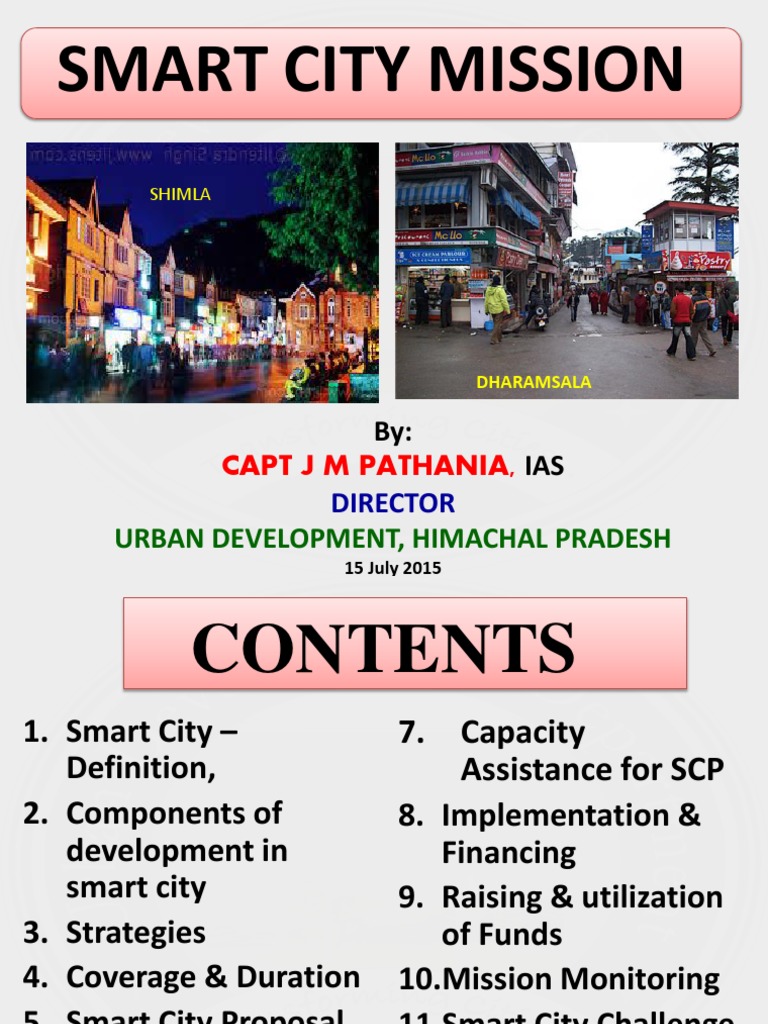 Smart City Mission: Urban Development, Himachal Pradesh | PDF ...