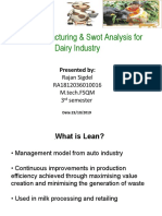 Swot Analysis For Dairy Industry