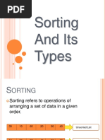 Sorting and Its Types