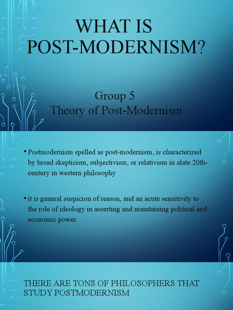 Understanding Postmodernism Theory | PDF