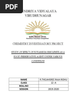 Kendriya Vidyalaya Virudhunagar: Chemistry Investigatory Project