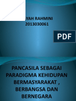 ASYAH RAHMINI 2013030061 PPT Pancasila