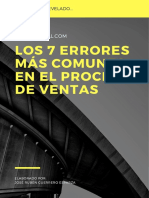 7 Errores en El Proceso de Ventas