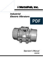 Industrial Electric Vibrators: Operator's Manual