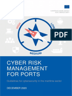 ENISA Guidelines - Cyber Risk Management For Ports PDF