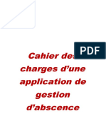 Cahier de charge d'APPLICATION