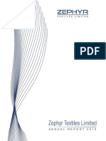 Zephyr Textiles Limited: Annual Report 2019