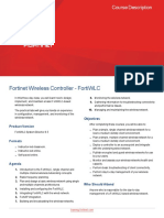 Fortinet Wireless Controller Course Description