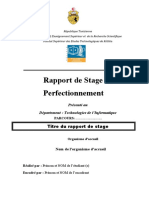 Modèle Rapport Stage Perfectionnement