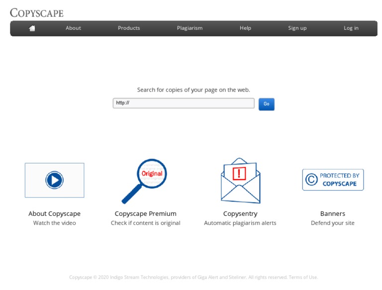 About Products Plagiarism Help Sign Up Log In: Search For Copies of ...