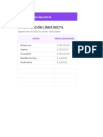 Planilla de Excel para El Calculo de Amortizacion