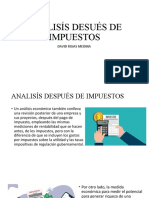 ANALISÍS DESUÉS DE IMPUESTOS