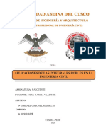 Aplicaciones de las integrales dobles en ingeniería civil