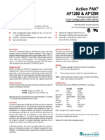 Action PAK AP1280 & AP1290: Thermocouple Input, Field Configurable Limit Alarms