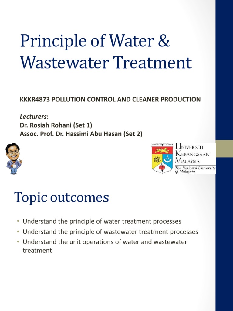 Water & Wastewater Treatment Principles | PDF | Sewage Treatment ...