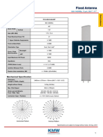 Fixed Antenna: Electrical Specification