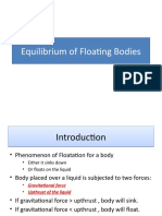 Equilibrium of Floating Bodies