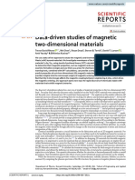 Data Driven Studies of Magnetic Two Dimensional Materials