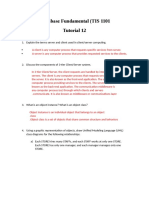 Database Fundamental (TIS 1101 Tutorial 12
