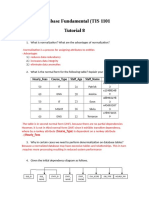 Database Fundamental (TIS 1101 Tutorial 8: Staff - ID Staff - Name Staff - Age Course - Type Hourly - Fees