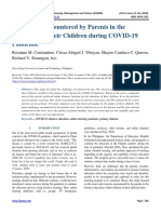 Challenges Encountered by Parents in The Education of Their Children During COVID-19 Pandemic