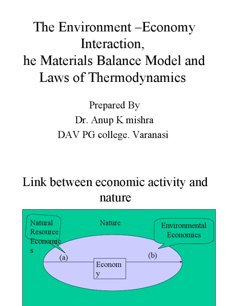 Material Balance Model in Economics | PDF | Waste | Recycling