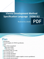 Vienna Development Method Specification Language (VDM-SL) : Realized By: Jaballah Mustapha