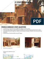 French Embassy Staff Quarters: LOCATION: Chanakyapuri, New Delhi, India ARCHITECT: Raj Rewal Construction Period: 1968-69