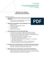 National Core Indicators Frequently Asked Questions: In-Person Survey