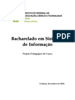 Goiânia - Bacharelado em Sistemas de Informação - PPC