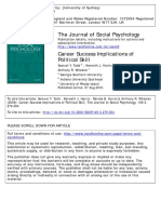 1) Career Success Implications of Political Skills