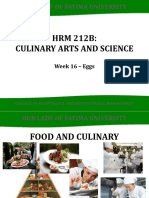 HRM 212B: Culinary Arts and Science: Our Lady of Fatima University